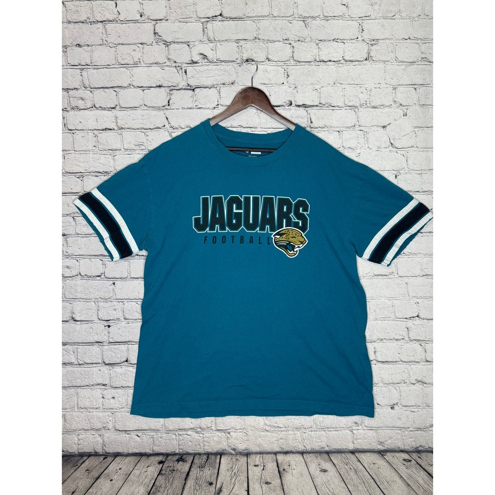 Jacksonville Jaguars NFL Football T Shirt Mens 2XL‎ Teal Team Apparel